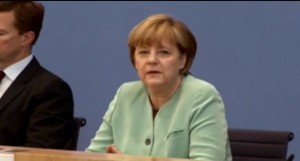 Ewige Bundeskanzlerin Merkel bei einer Bundespressekonfrenz | Screenshot